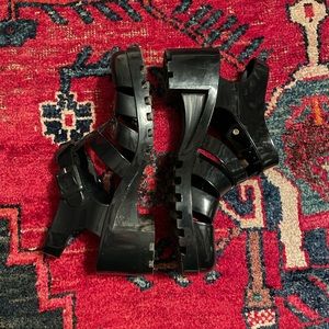 Black Jelly Sandals size 11